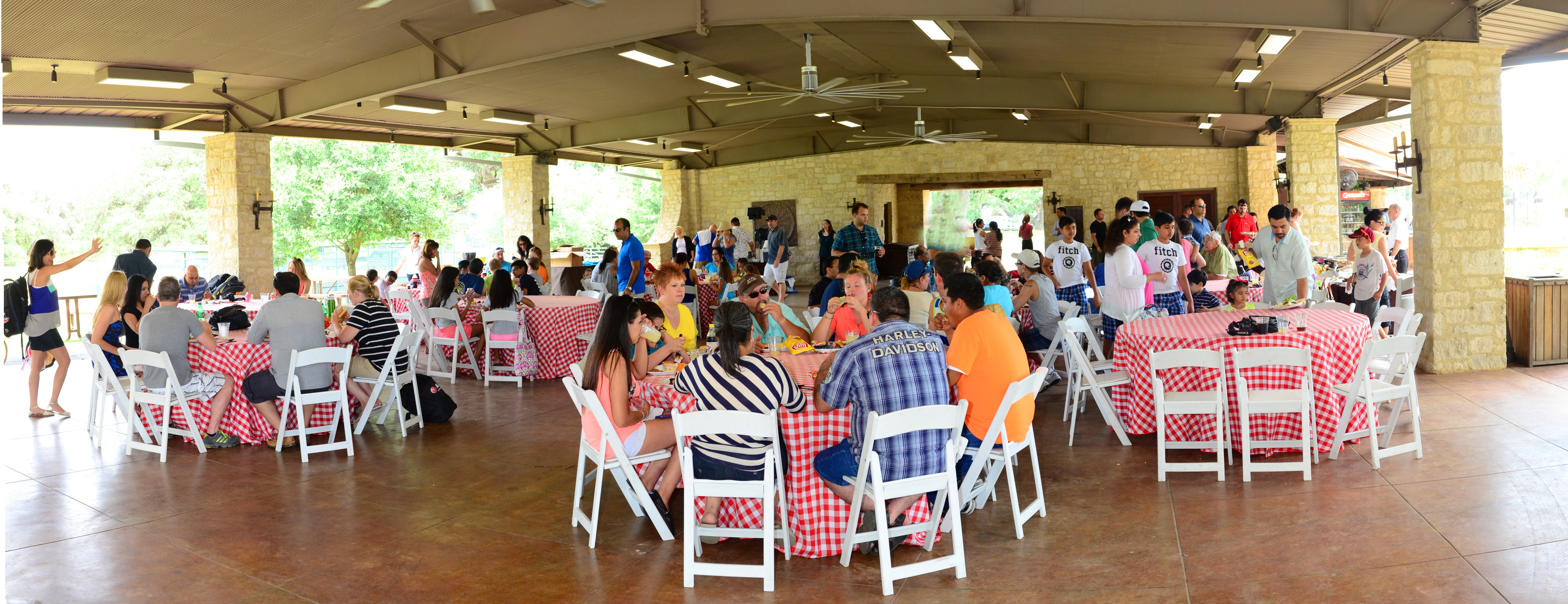 A group of diverse volunteers working together